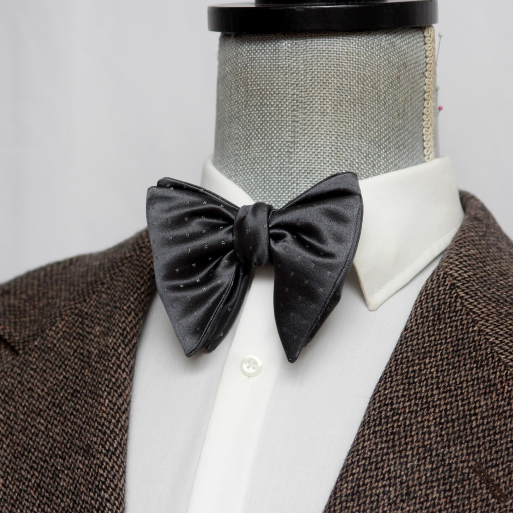 Men's Self-tied Bow‎ Tie Big Butterfly Bow tie Gray S699